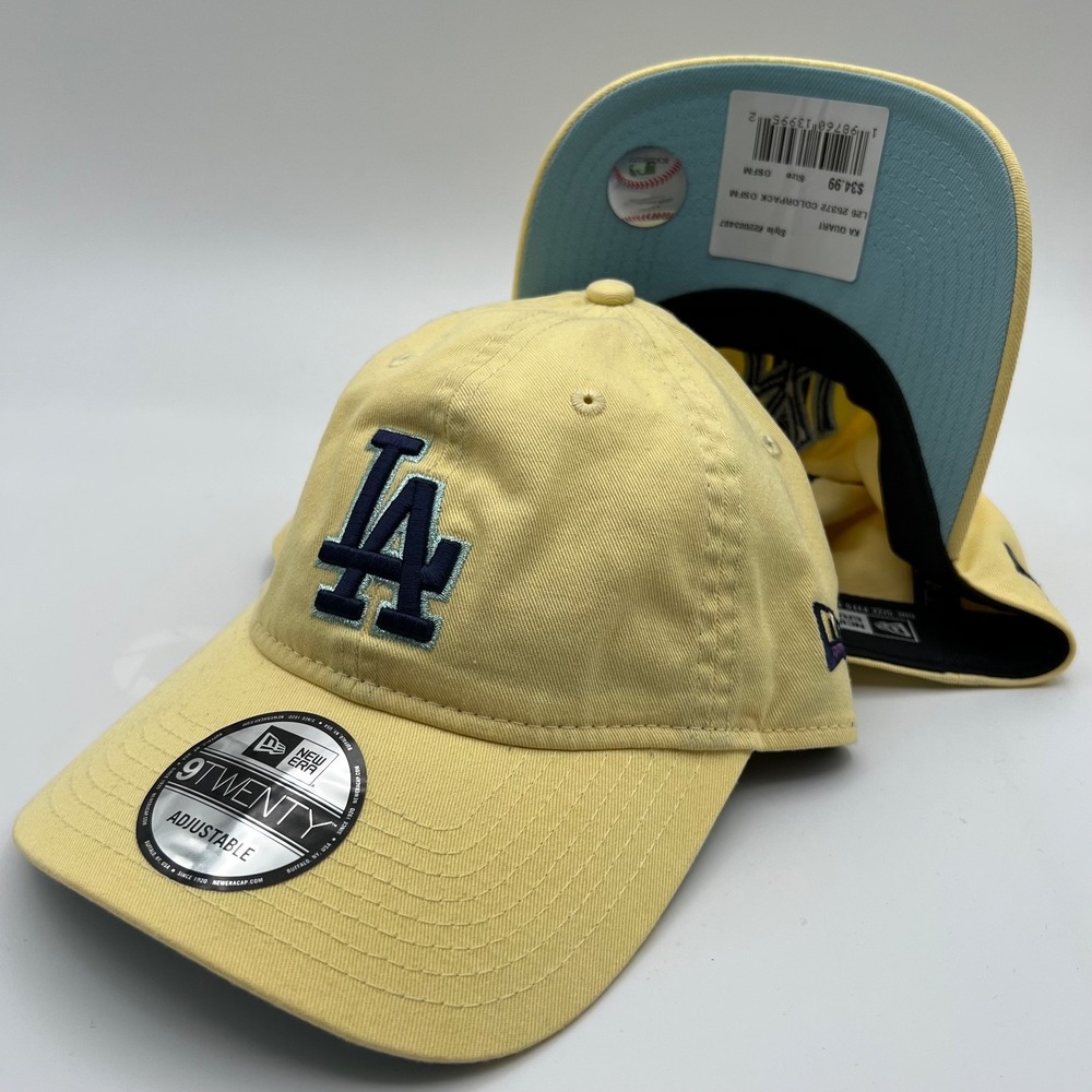 New‎ Era LA Dodgers Yellow Blue Colorpack 9Twenty Adjustable Strapback Dad Hat